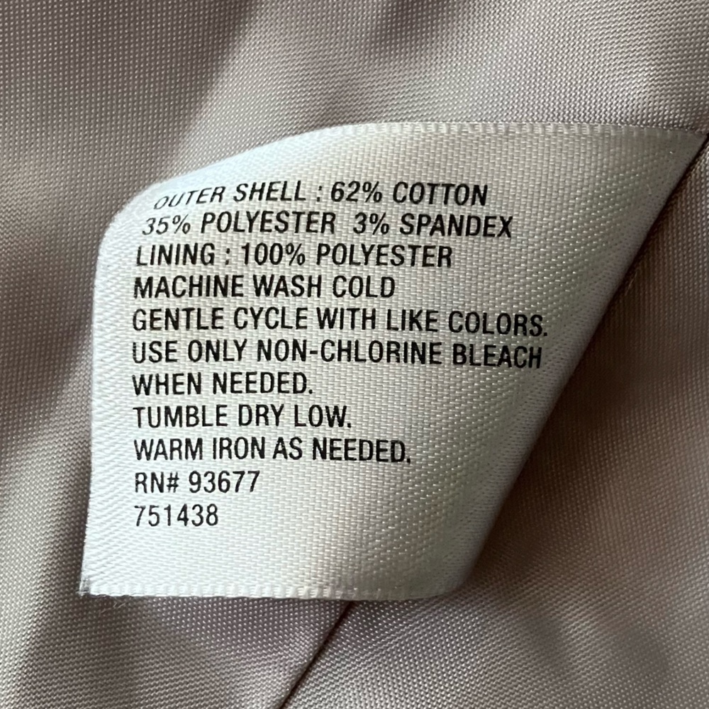 Worthington Cotton Vest Utility Style Design with Tie at Waist Large - Picture 9 of 11